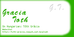 gracia toth business card