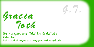 gracia toth business card